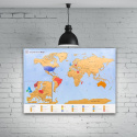 Mapa świata i Europy - zdrapka [wersja polska lub angielska] 86,4 cm x 60,6 cm